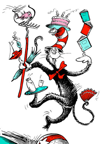 dr seuss cat in hat coloring pages. best known as Dr. Seuss,