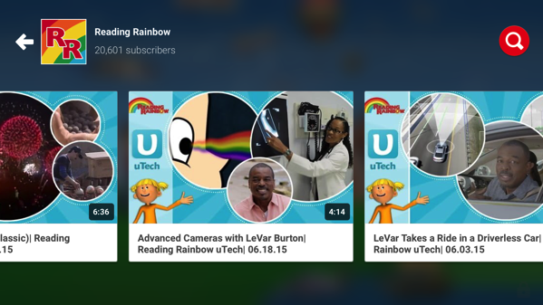 Reading Rainbow on YouTube Kids
