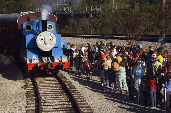 Thomas pulling into the station HIGH